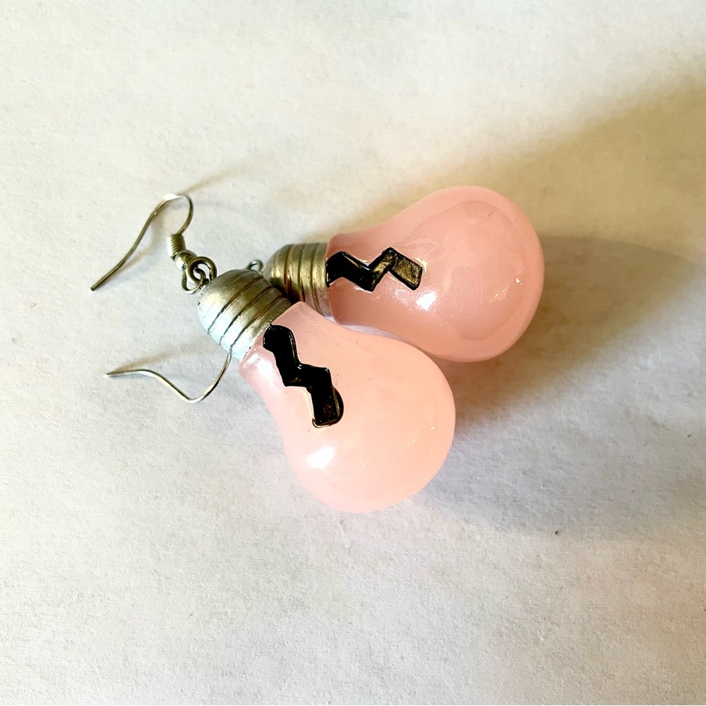 Dolls Kill Stay Lit Lightbulb Dangle Earrings